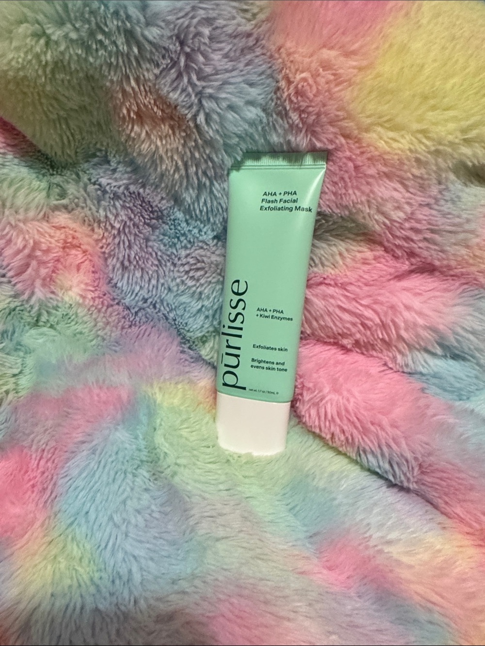 purlisse Mint Green Exfoliating Facial Mask Tube